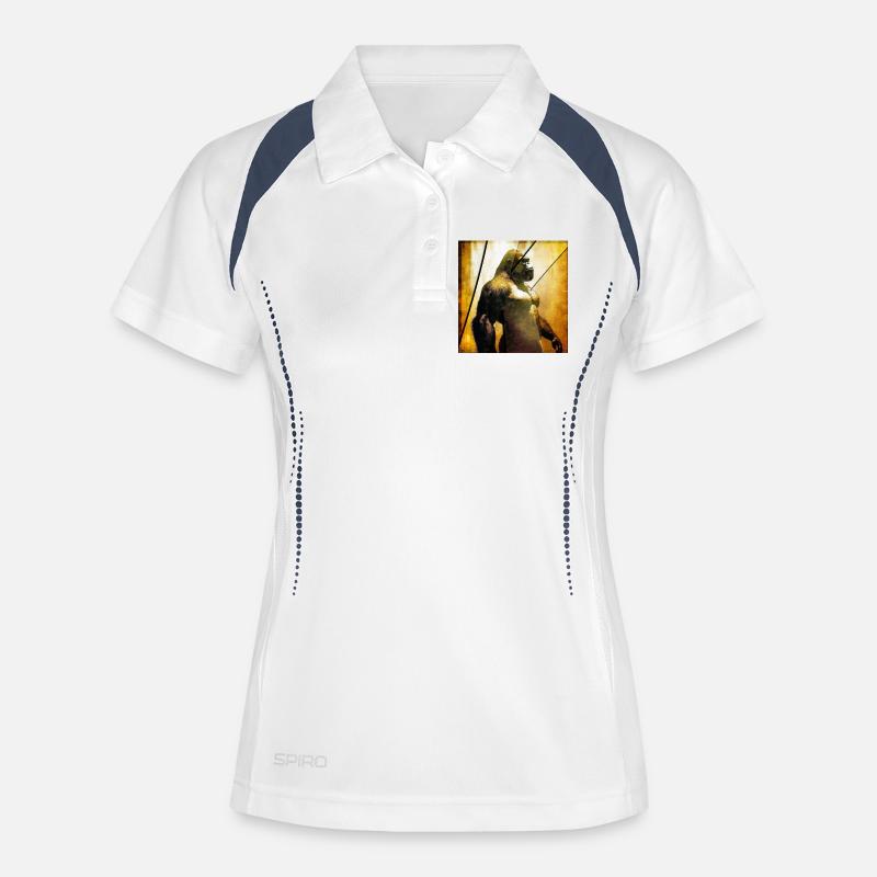 Gorilla 03 - K - Women's Polo breathable - white/navy