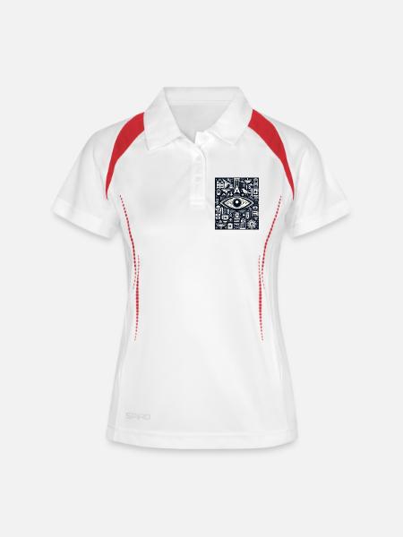 EyeTech - Women's Polo breathable - white/navy