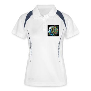 Peacock - Women's Polo breathable - white/navy - Front