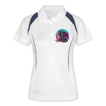 Dragon - Polo respirant Femme - blanc/marine - Devant