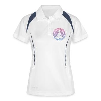 Yoga Mandala - Women's Polo breathable - white/navy - Front