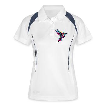 Colibri - Polo respirant Femme - blanc/marine - Devant