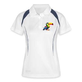 Toucan - Polo respirant Femme - blanc/marine - Devant