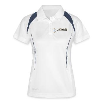 Wakesurf Wakeboard Déclaration Surf Kitesurfer - Polo respirant Femme - blanc/marine - Devant