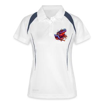 Frog - Women's Polo breathable - white/navy - Front