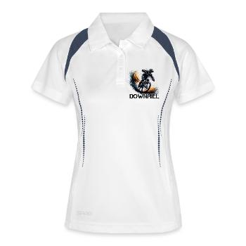 Downhill Down Hill MTB Mountain Biking Gift - Women's Polo breathable - white/navy - Front