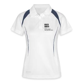 Boxer Boxer Boxer - Polo respirant Femme - blanc/marine - Devant