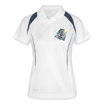 Pistensau - Women's Polo breathable - white/navy - Front