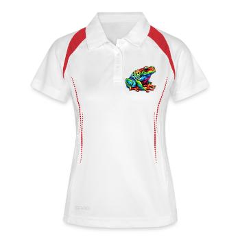 Frog - Women's Polo breathable - white/navy - Front