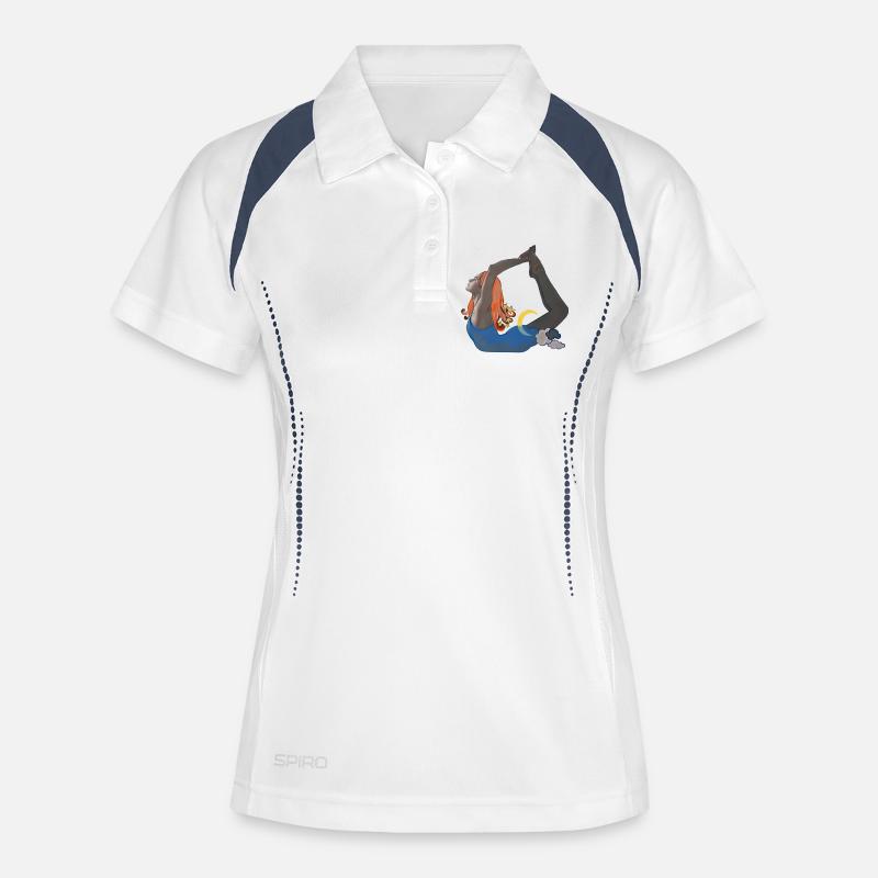 Heavenly Flexibility Night Acrobatics - Women's Polo breathable - white/navy