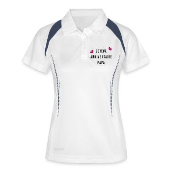 DAD. HAPPY BIRTHDAY - Women's Polo breathable - white/navy - Front