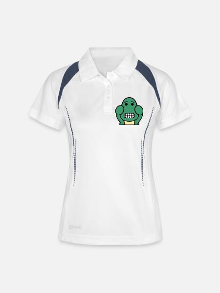 Dolly Grin - Women's Polo breathable - white/navy