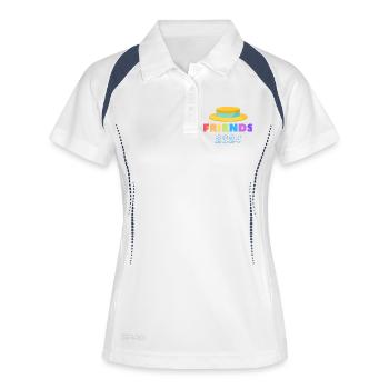 Straw Hat Festival - Women's Polo breathable - white/navy - Front