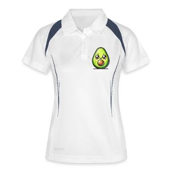 Avocado Adore: The Cutest Slice of Life - Women's Polo breathable - white/navy - Front