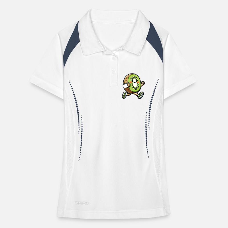 Kiwi Kicker: The Swift Slice Women's Polo breathable