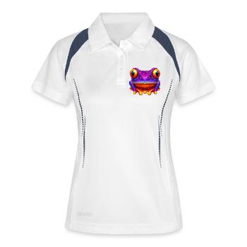 Frog - Women's Polo breathable - white/navy - Front