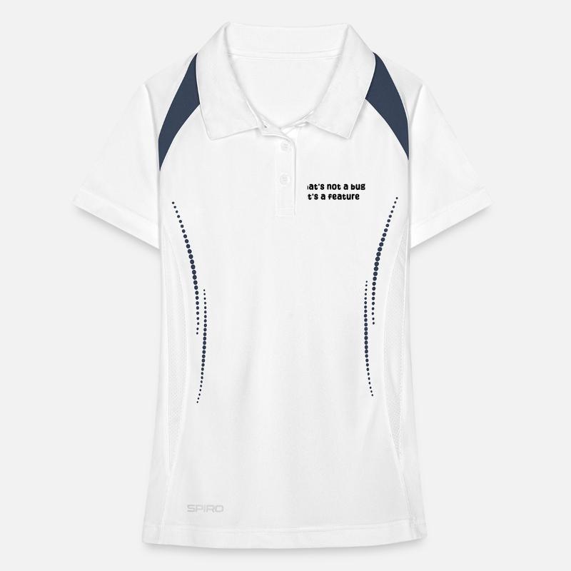 Developer Geek Bugs Code Computer Science Statement Women's Polo breathable