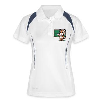 Professor Tiger's Class - Women's Polo breathable - white/navy - Front