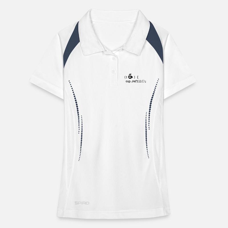 Développeur Programmeur Code Débogage Développeur Web Polo respirant Femme