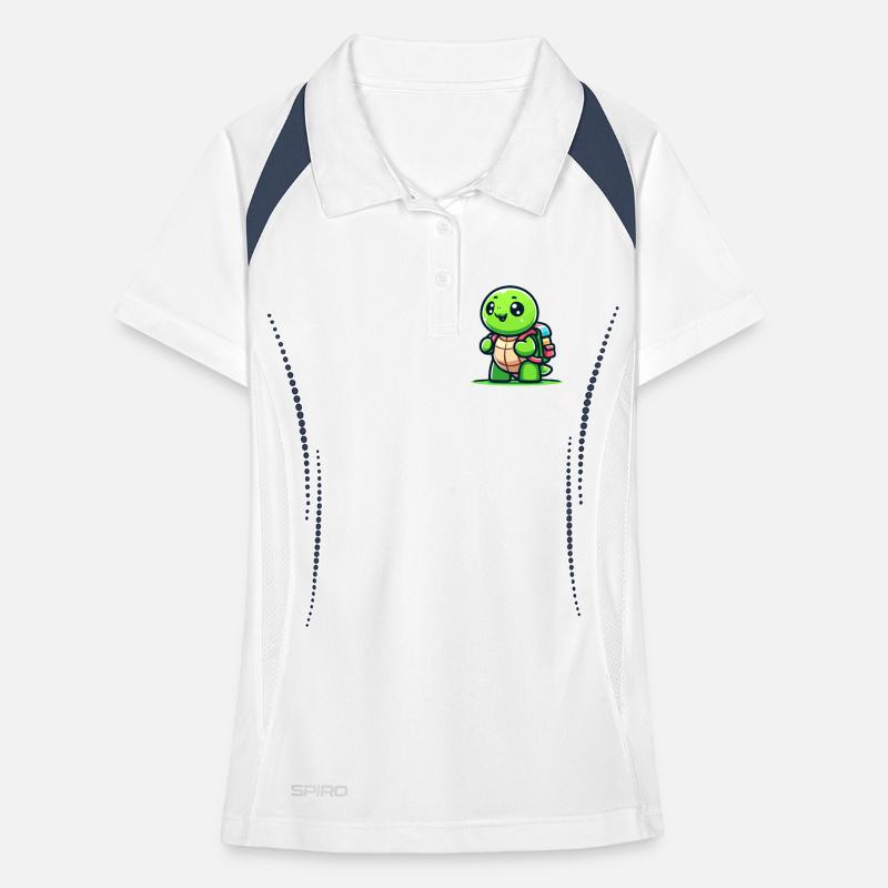Trailblazer Turtle: The Explorer Women's Polo breathable