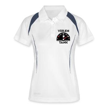 Gas Station Gasoline Refueling Statement Fuel Pump - Women's Polo breathable - white/navy - Front