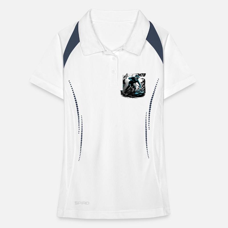 VTT Descente Polo respirant Femme