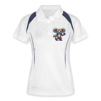 Koala - Polo respirant Femme - blanc/marine - Devant