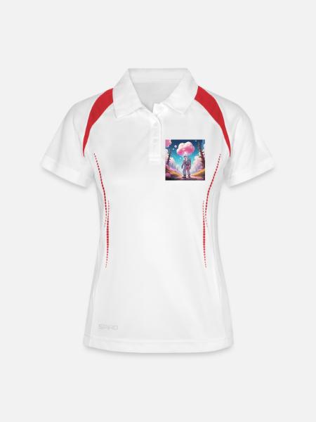 Astronaut on dream planet - Women's Polo breathable - white/navy