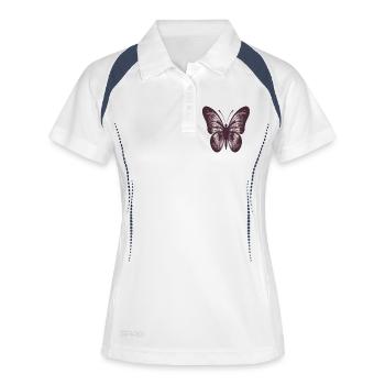 Butterfly - Women's Polo breathable - white/navy - Front