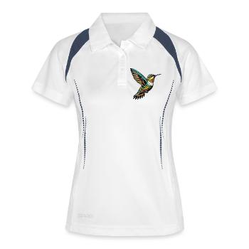 Colibri - Polo respirant Femme - blanc/marine - Devant