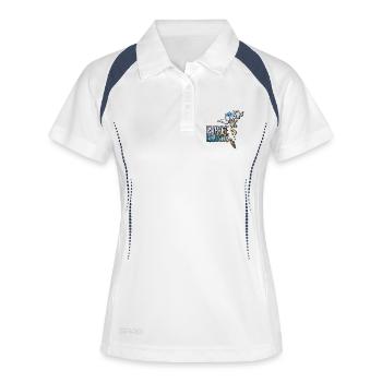 Watercolor Map Faroe Islands - Women's Polo breathable - white/navy - Front