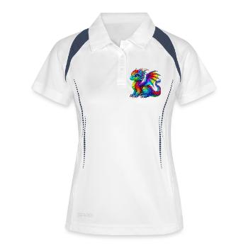 Dragon - Women's Polo breathable - white/navy - Front