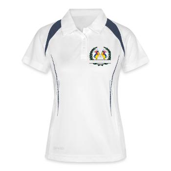 Flags province of Limburg laurel wreath banner - Women's Polo breathable - white/navy - Front