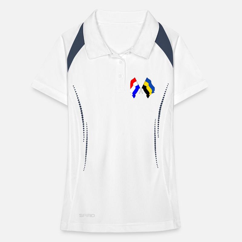 Drapeau Pays-Bas, Gueldre croisé Polo respirant Femme