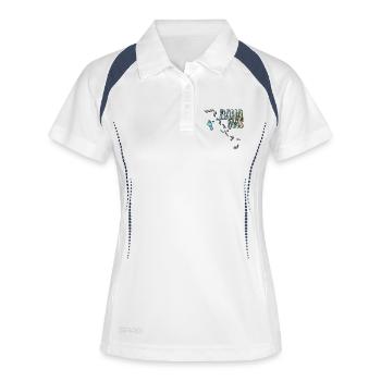 Watercolor Map Bahamas - Women's Polo breathable - white/navy - Front