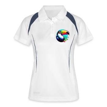 Toucan - Women's Polo breathable - white/navy - Front