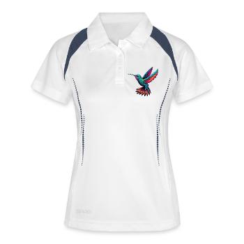 Colibri - Polo respirant Femme - blanc/marine - Devant
