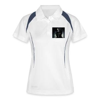 Twins Darkness to - Frauen Polo atmungsaktiv - Weiß/Navy - Vorne