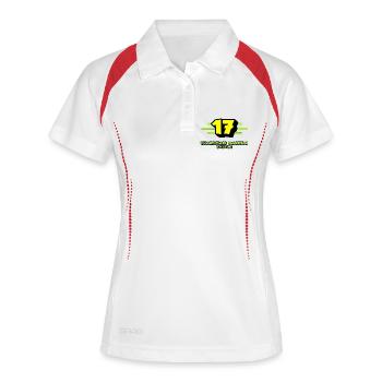 Charentais maritime râleur - Polo respirant Femme - blanc/marine - Devant