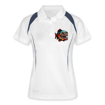 Piranha - Frauen Polo atmungsaktiv - Weiß/Navy - Vorne
