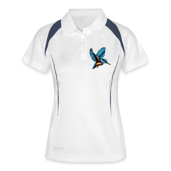 Martin-pêcheur - Polo respirant Femme - blanc/marine - Devant