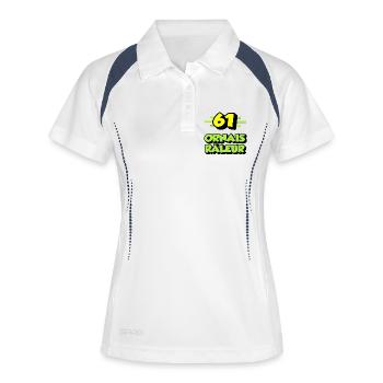 Ornais râleur - Polo respirant Femme - blanc/marine - Devant