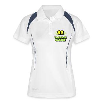 Tarnais râleur - Polo respirant Femme - blanc/marine - Devant