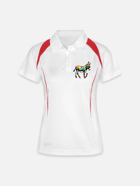 Donkey Mule - Women's Polo breathable - white/navy