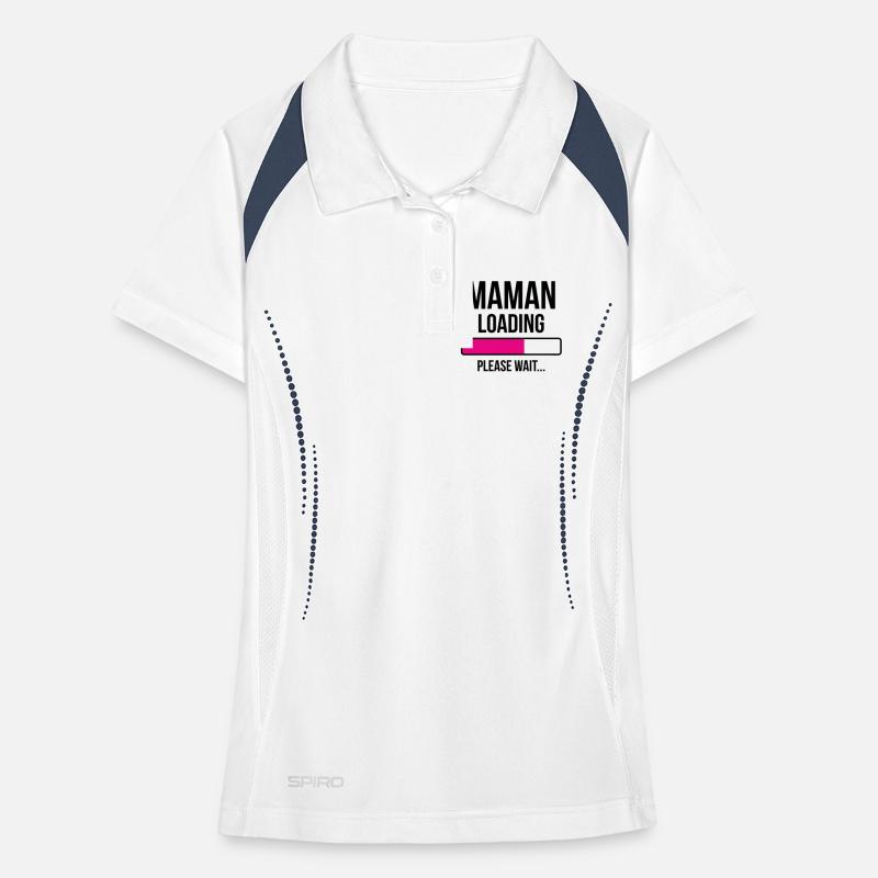Maman loading... Please Wait - Future Mère Polo respirant Femme