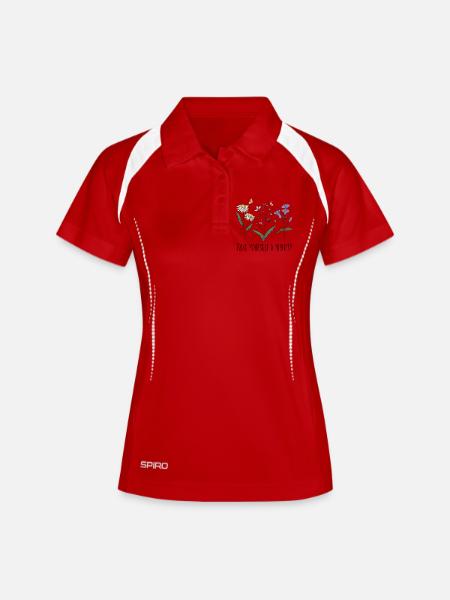 Vintage Retro Wildflowers Make Yourself a Priority - Women's Polo breathable - white/navy