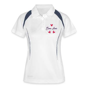 HAPPY NEW YEAR. NEW YEAR'S EVE. NEW YEAR - Women's Polo breathable - white/navy - Front