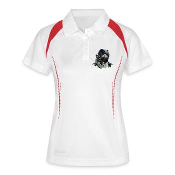 Pilote de jet - Polo respirant Femme - blanc/marine - Devant