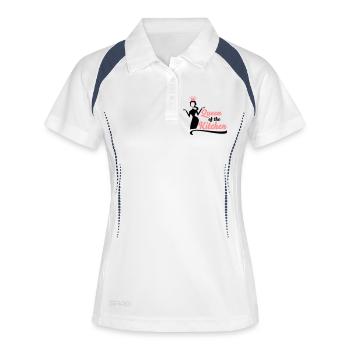 Fun gifts for women who love to cook - Women's Polo breathable - white/navy - Front