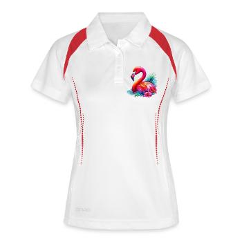 Flamingo - Women's Polo breathable - white/navy - Front